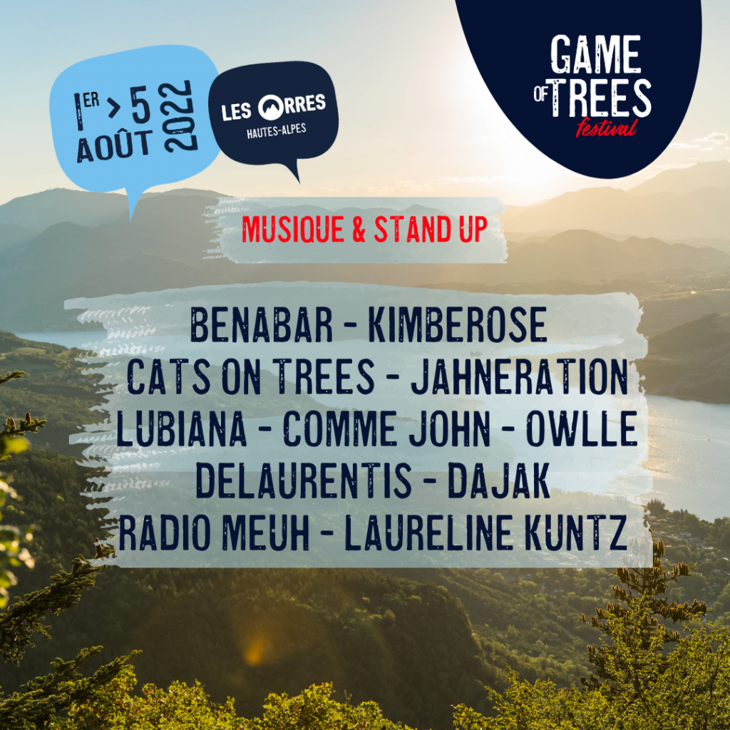 Programmation de l'édition 2022 du festival Game of Trees. Illustration : Game of Trees