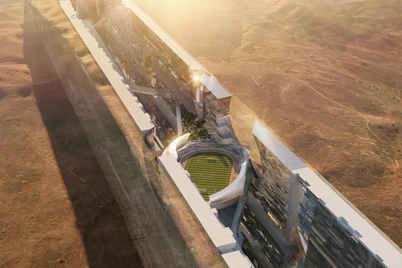L'espace entre les deux bâtiments mesurera environ 200 mètres. Suffisant pour y installer un terrain de football. Crédit : Morphosis Architects.