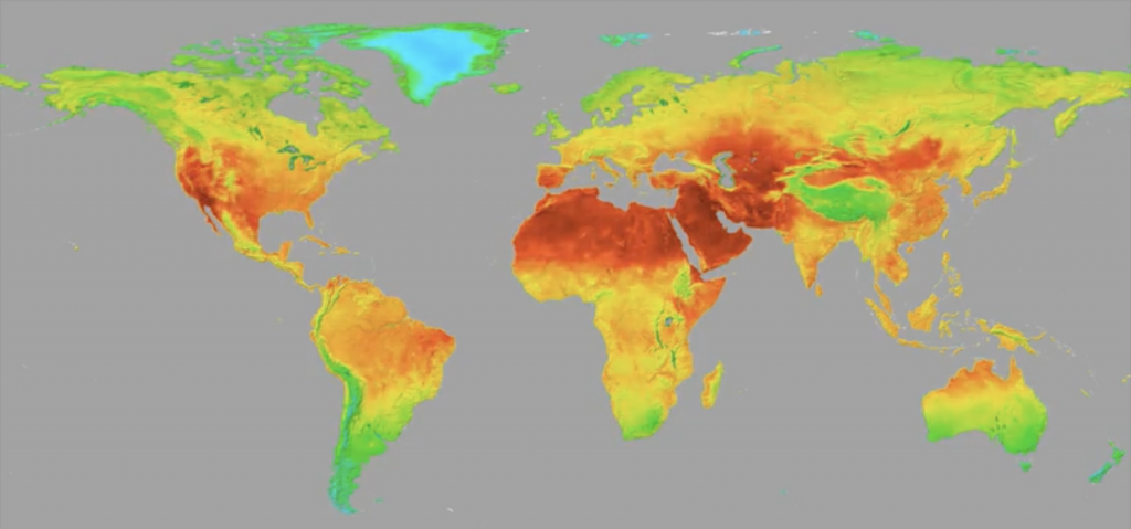 Les données du programme Copernicus couvrent l'ensemble de la planète. Crédit : ESA.