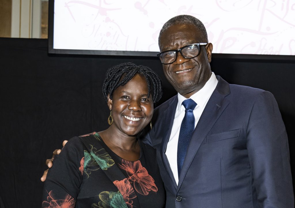 Sylvia Acan et le Dr Denis Mukwege