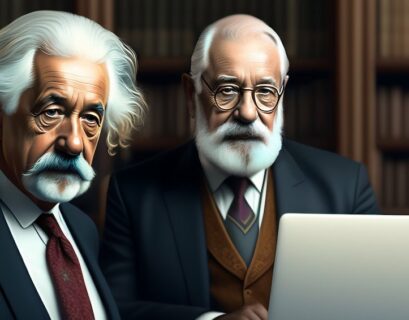Edmund Freud et Albert Einstein