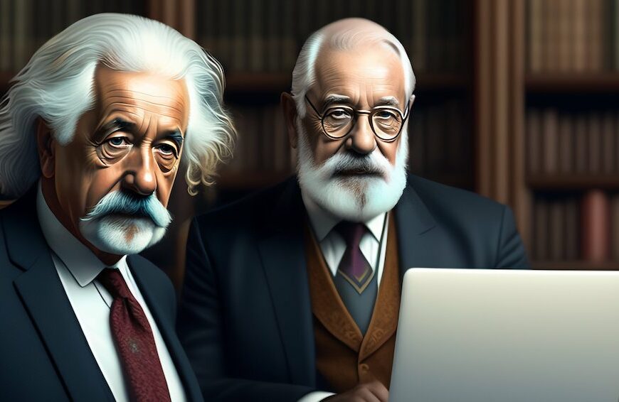 Edmund Freud et Albert Einstein