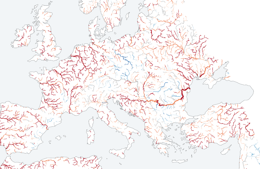 cours d'eau europe