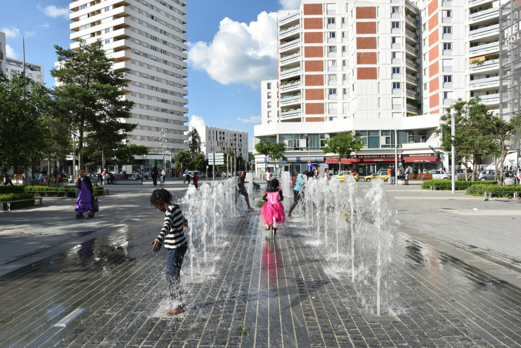 fontaine sèche