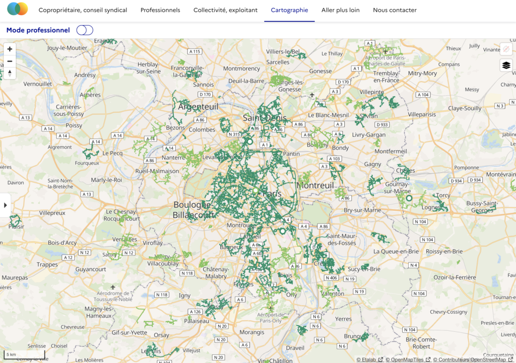 cartographie france chaleur urbaine