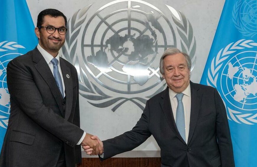 Ahmed Al Jaber et António Guterres