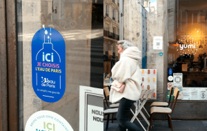“Ici, je choisis l’eau de Paris” : 500 commerces se mobilisent contre les bouteilles en plastique