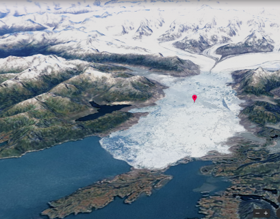 La fonction Timelapse de Google Earth permet de visualiser le réchauffement climatique et la fonte des glaciers en Alaska.