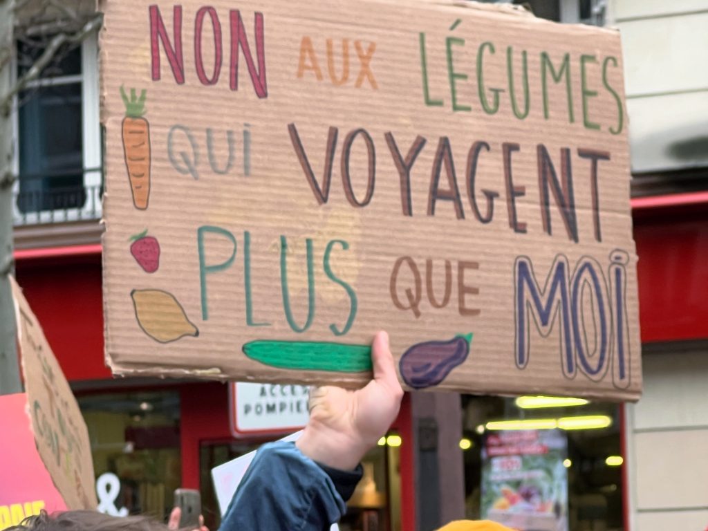 Manger local et de saison, une solution pour moins polluer. Photo : Florence Santrot.