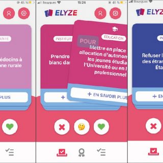 Appli : Elyze, le “Tinder” pour choisir son candidat à la présidentielle 2022
