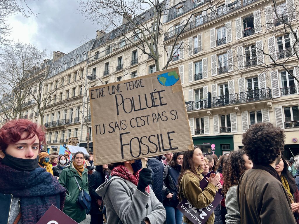 Les énergies fossiles dans le collimateur. Photo : Florence Santrot.