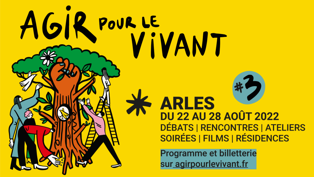 Affiche de l'édition 2022 du festival Agir pour le Vivant. Illustration : Agir pour le Vivant